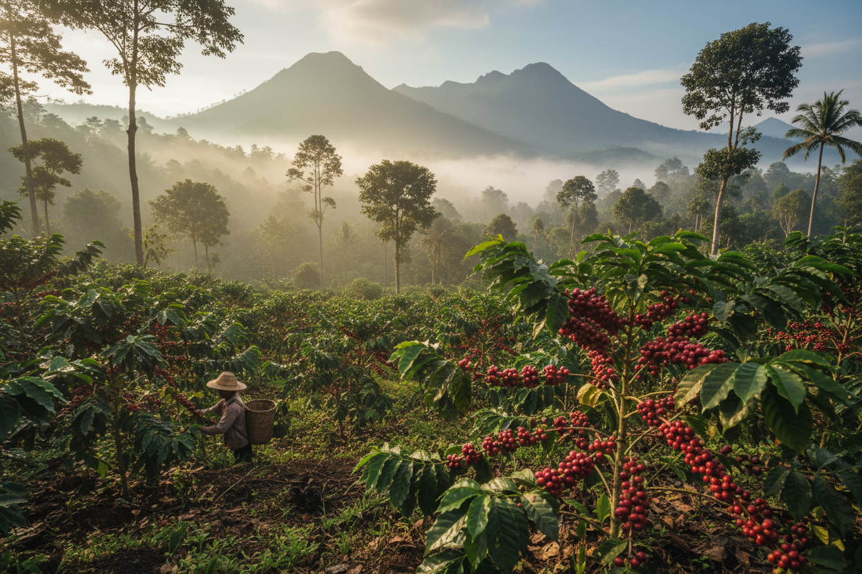 Aceh rainforest origin farm