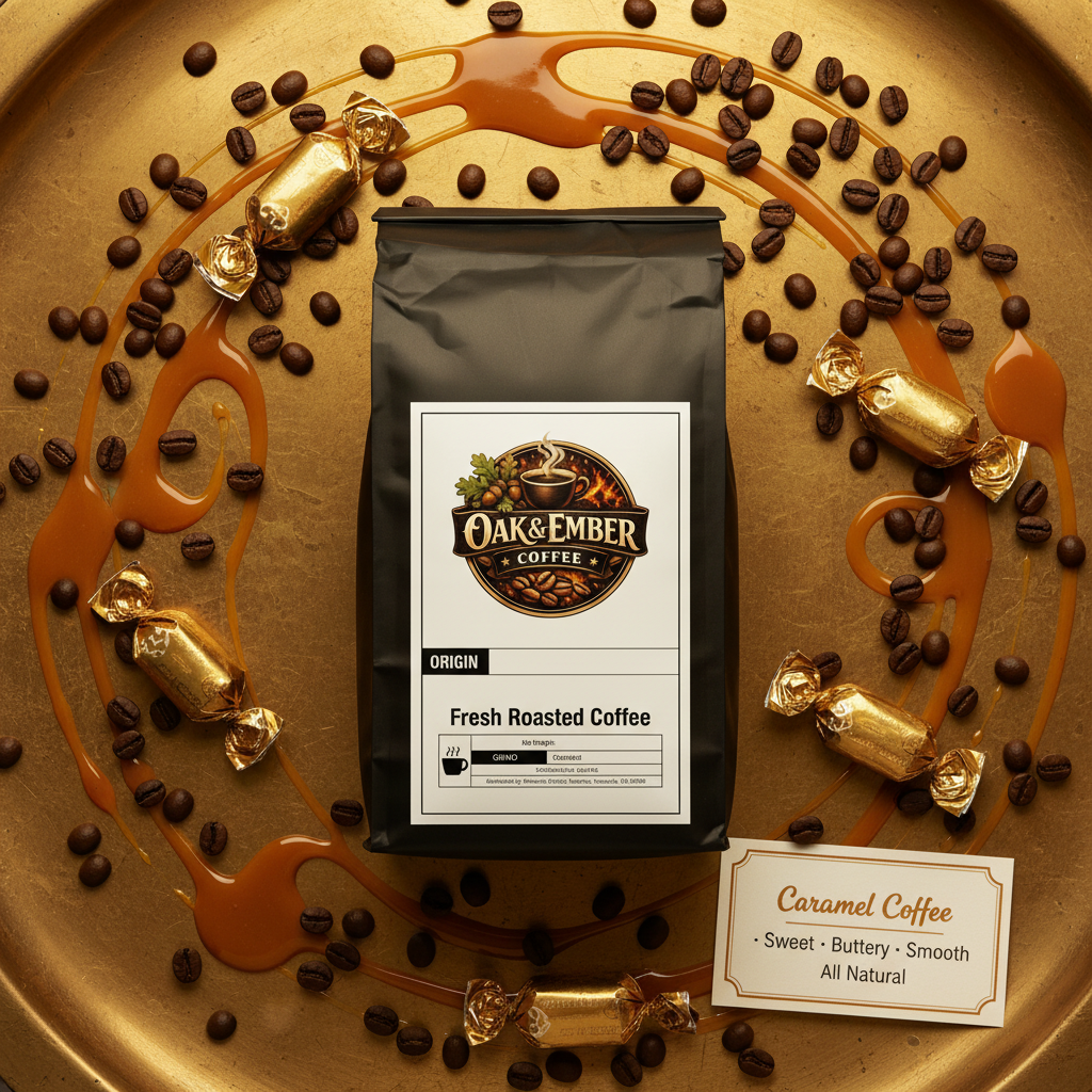 Overhead golden flat lay