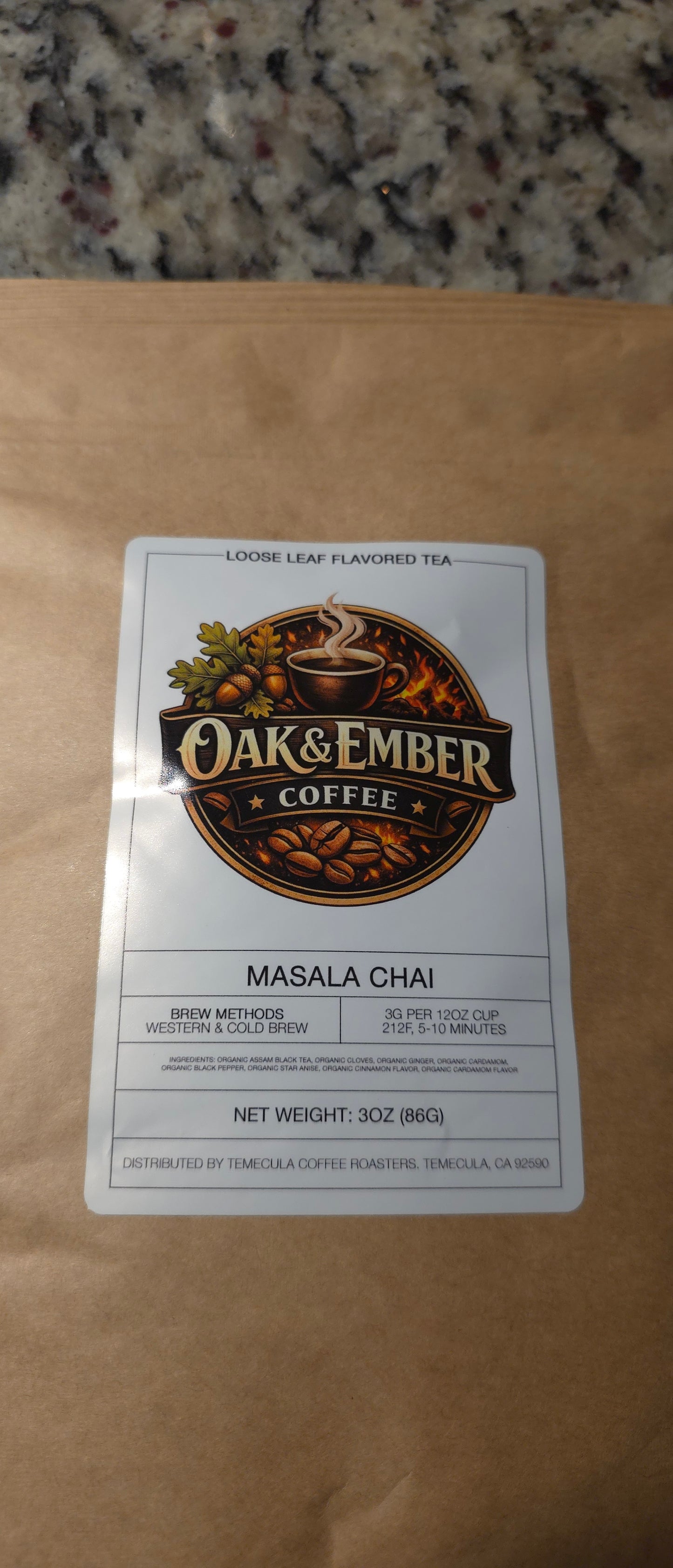Masala Chai Loose Leaf Tea – Bold Indian Spiced Black Tea | Cinnamon, Cardamom & Ginger | 3oz