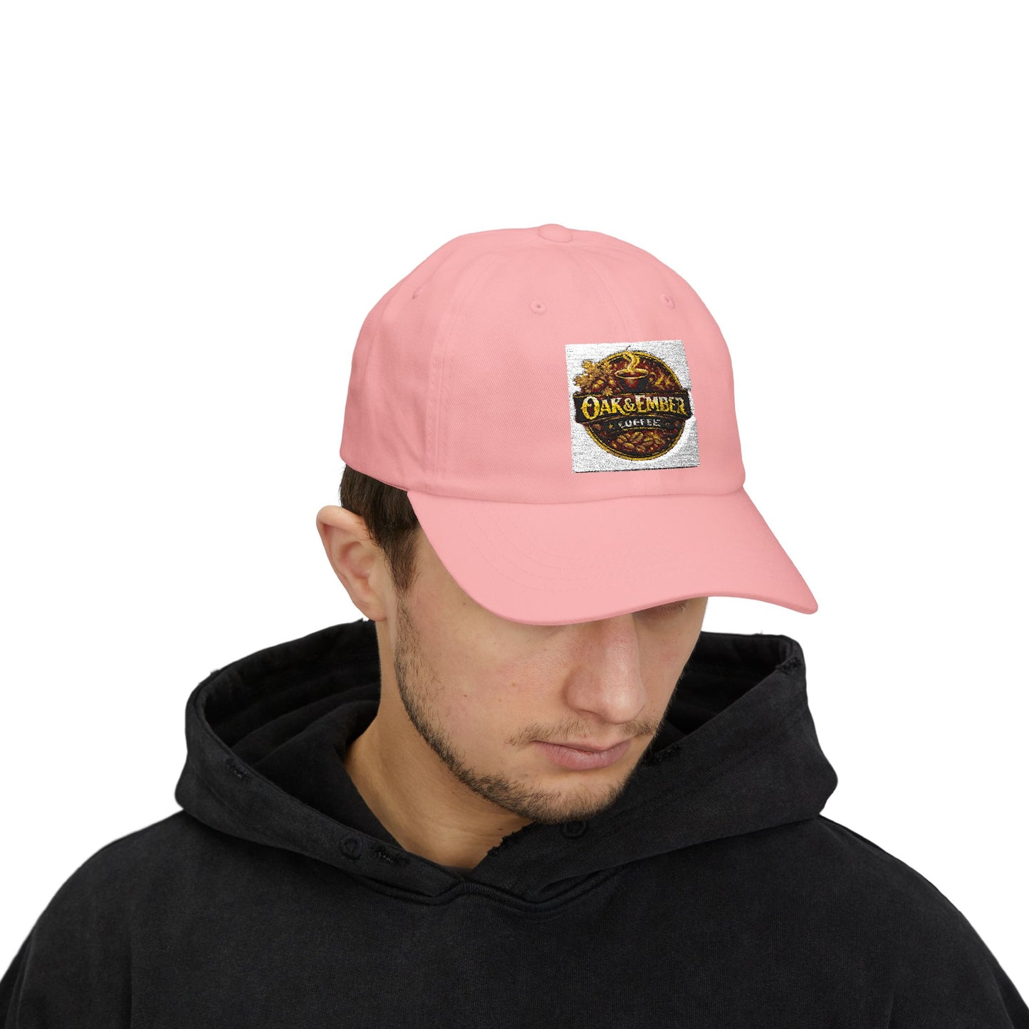 Oak & Ember Coffee 'Mocha Society' Dad Cap — Embroidered Vintage Logo Hat