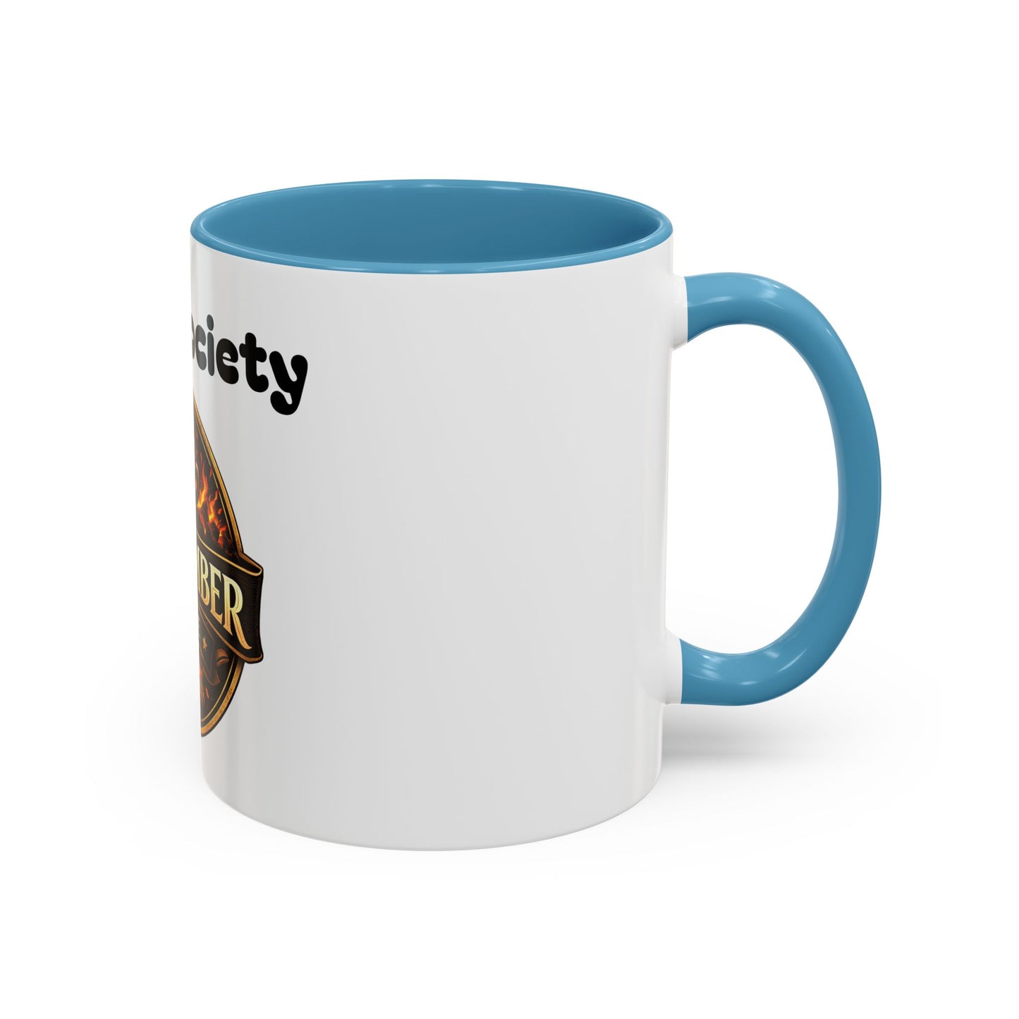 Oak & Ember Coffee Mug – "Mocha Society" Accent Ceramic Mug (11 oz)