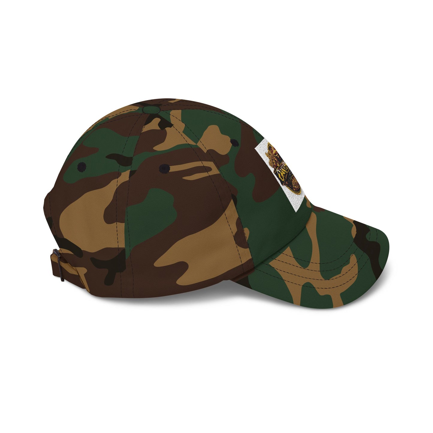 Oak & Ember Coffee 'Mocha Society' Dad Cap — Embroidered Vintage Logo Hat