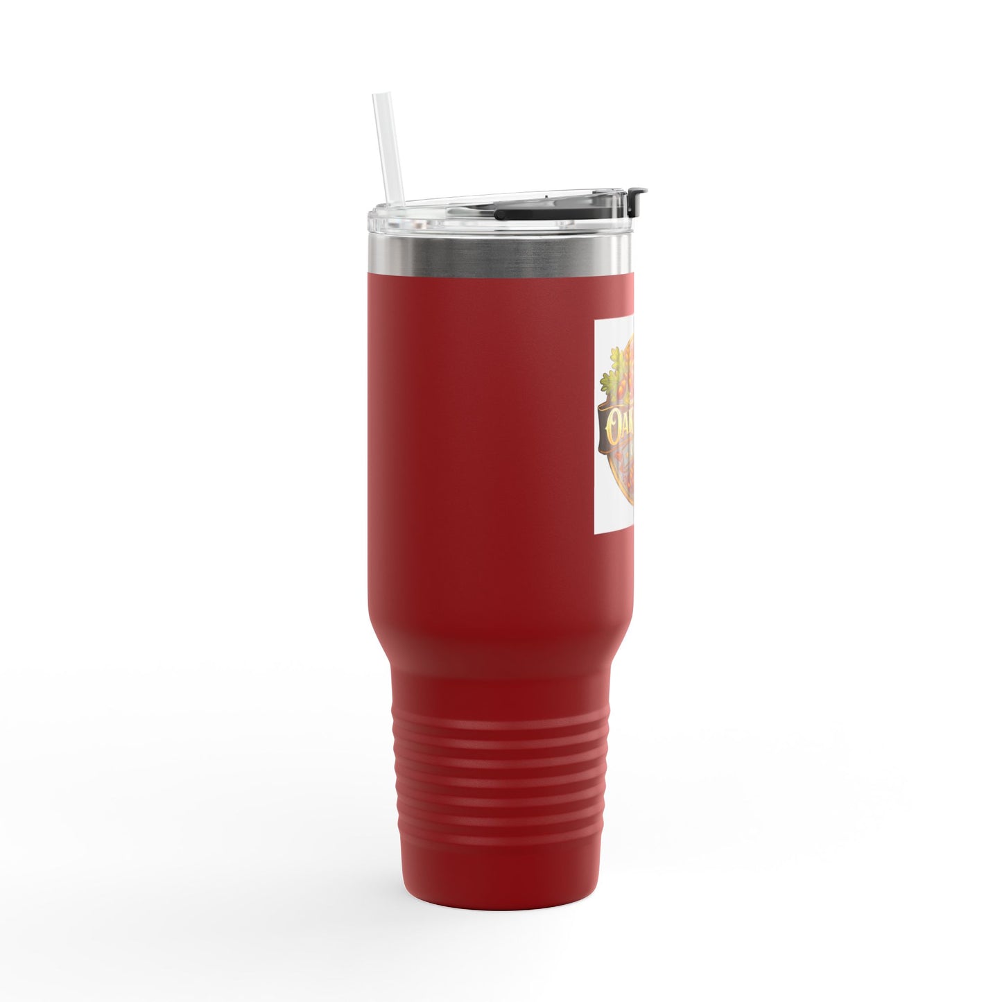 Oak & Ember Coffee 'Mocha Society' Insulated Travel Tumbler — Stainless Steel (40oz)