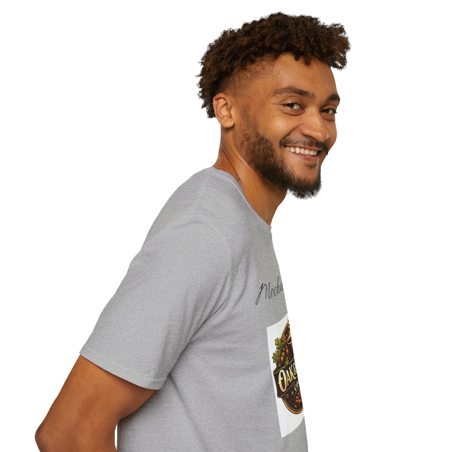Oak & Ember Coffee 'Mocha Society' Logo Tee — Unisex Cotton T-Shirt