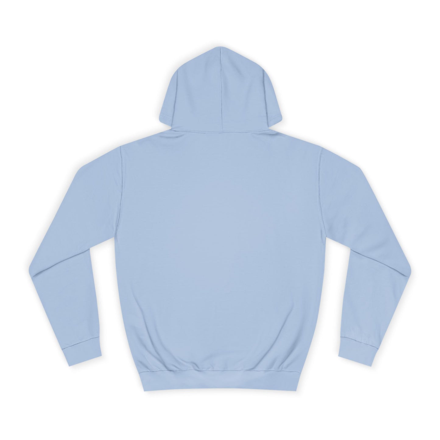Light blue hoodie on a white background