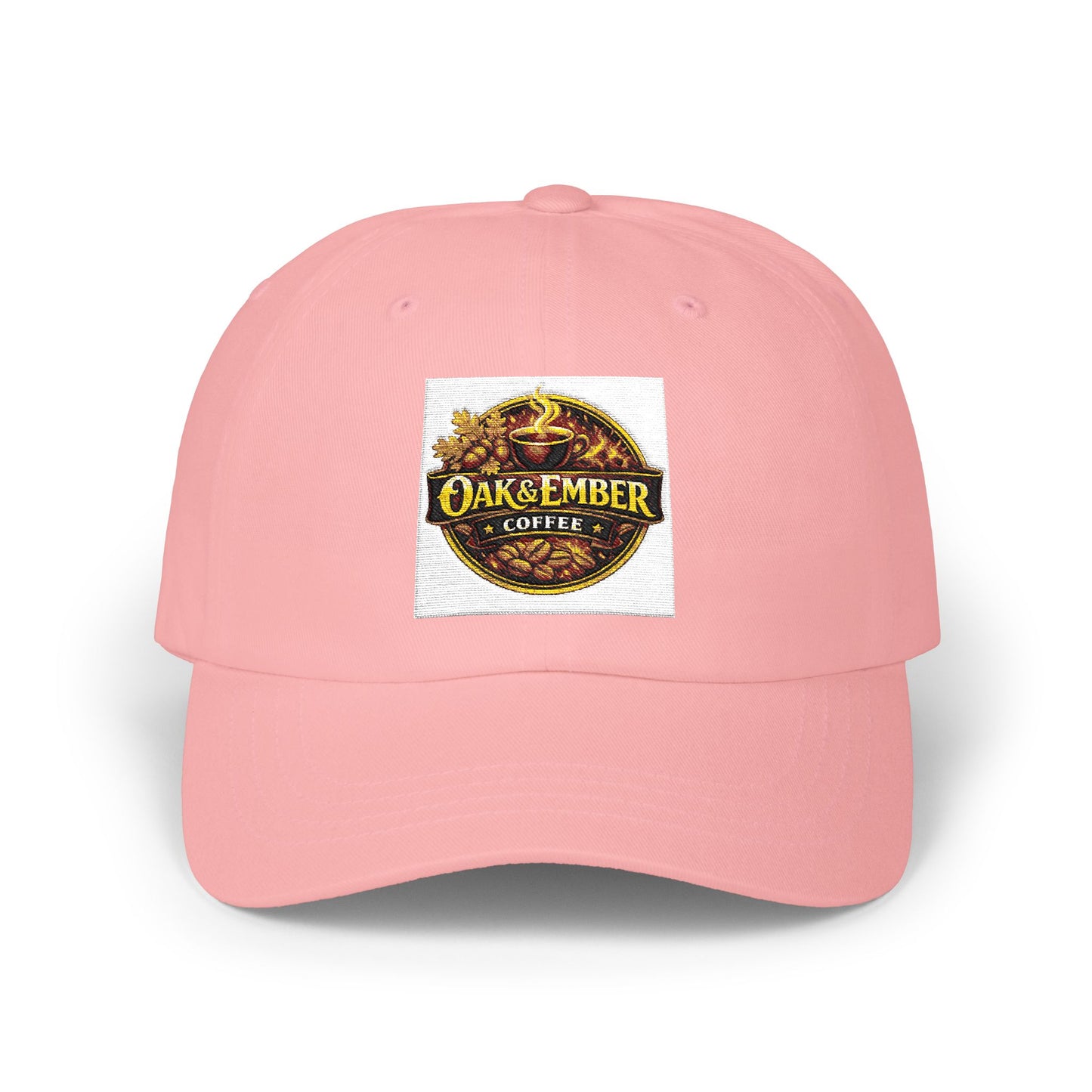 Oak & Ember Coffee 'Mocha Society' Dad Cap — Embroidered Vintage Logo Hat