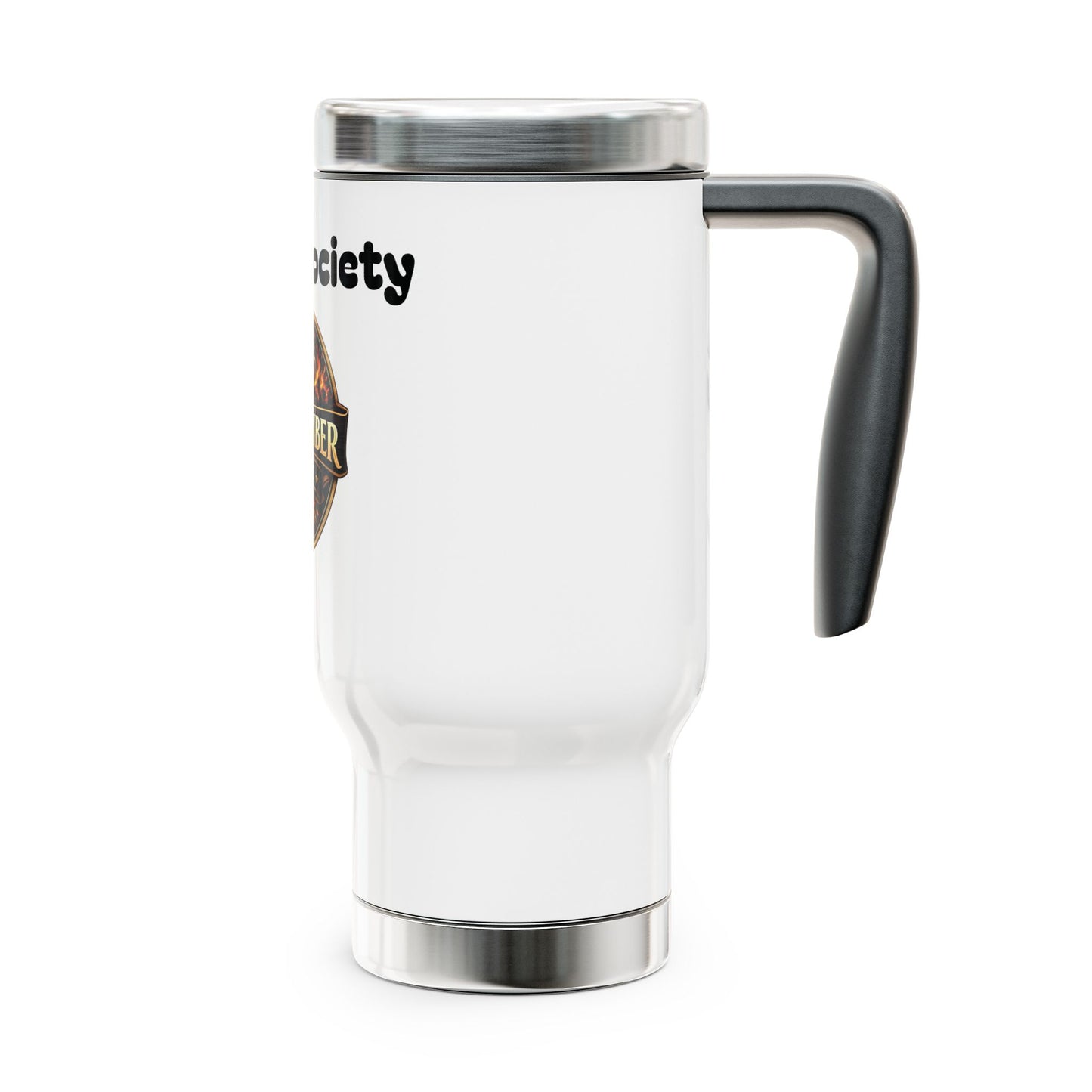 Oak & Ember Coffee 'Mocha Society' Travel Tumbler — Insulated Stainless Steel (14oz)