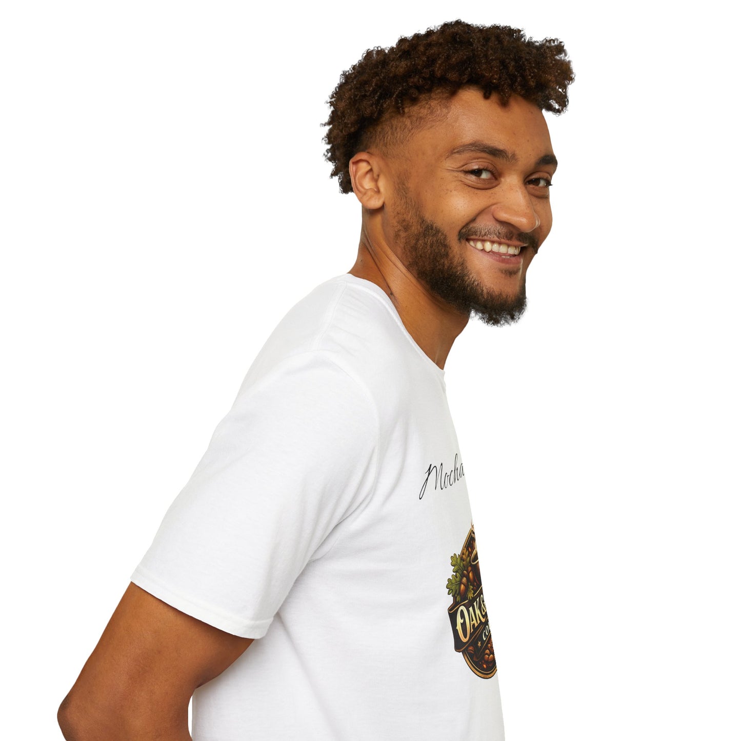 Oak & Ember Coffee 'Mocha Society' Logo Tee — Unisex Cotton T-Shirt