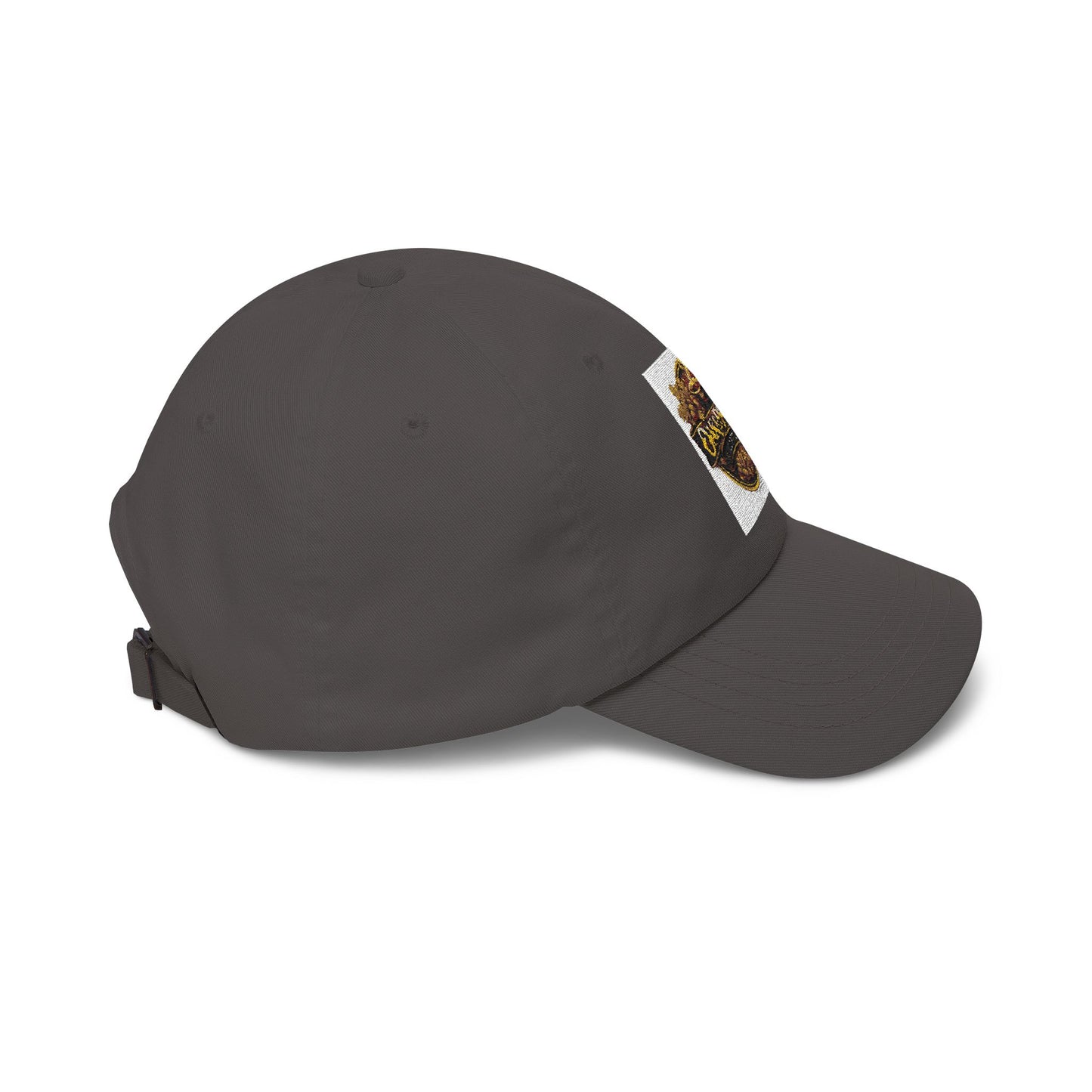 Oak & Ember Coffee 'Mocha Society' Dad Cap — Embroidered Vintage Logo Hat