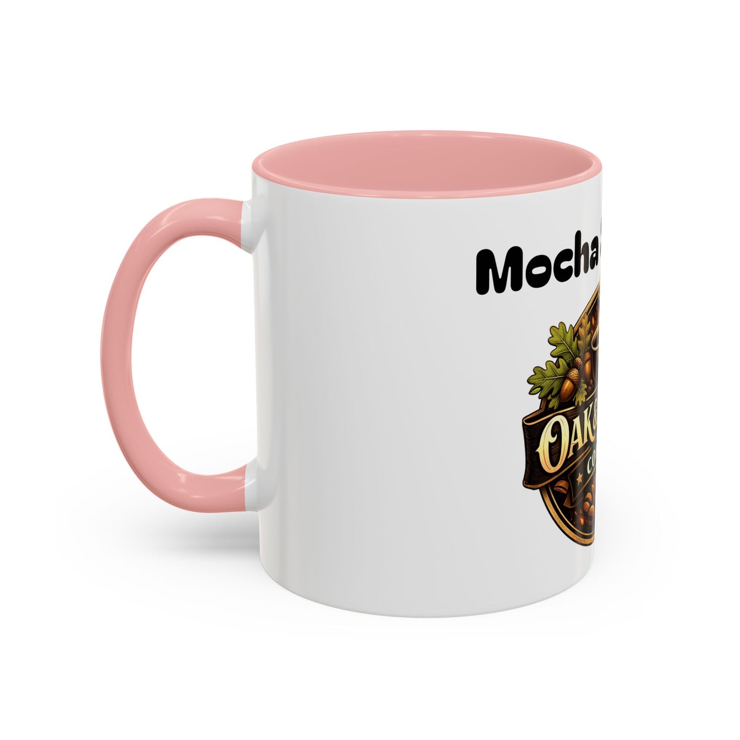 Oak & Ember Coffee Mug – "Mocha Society" Accent Ceramic Mug (11 oz)