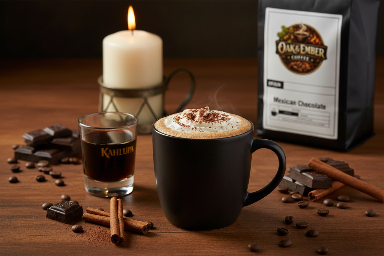 After-dinner cordial with Kahlúa