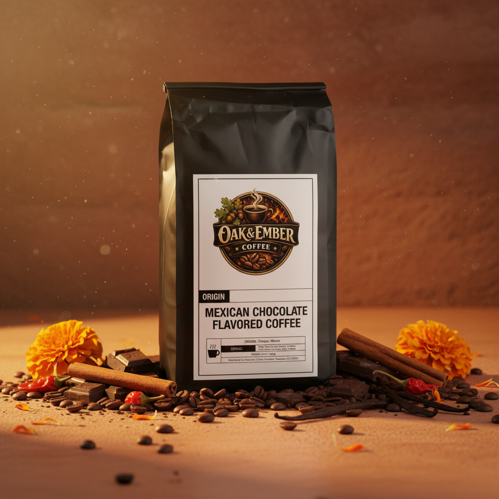 Bag with chocolate, cinnamon & marigolds