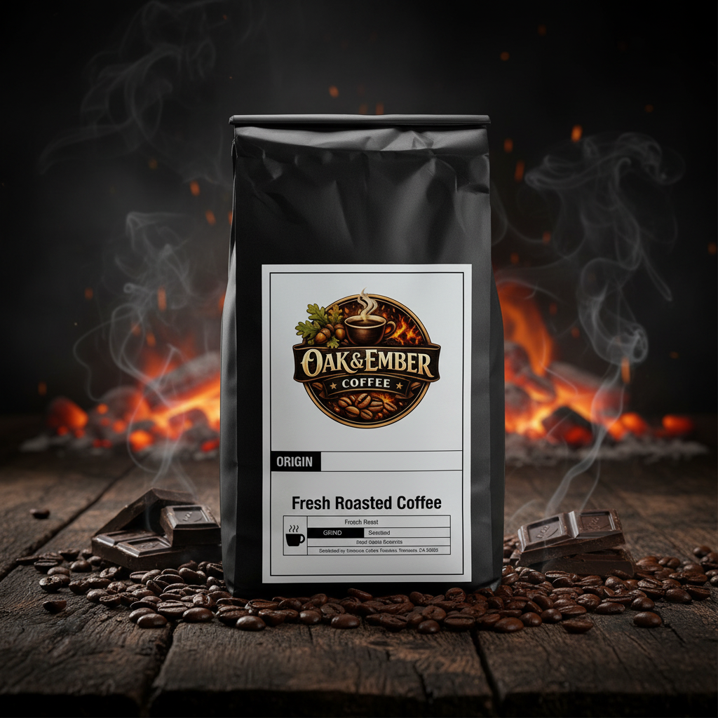 Bag with dark beans & ember glow