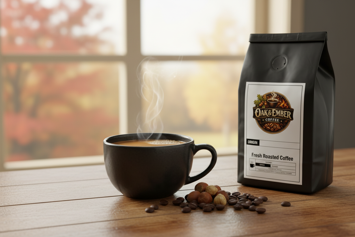 Cozy autumn morning lifestyle mug