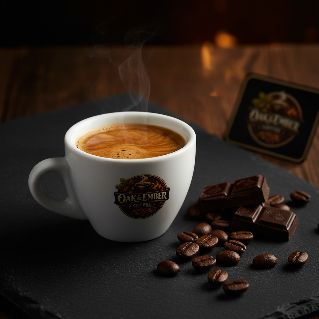 Espresso shot with rich crema