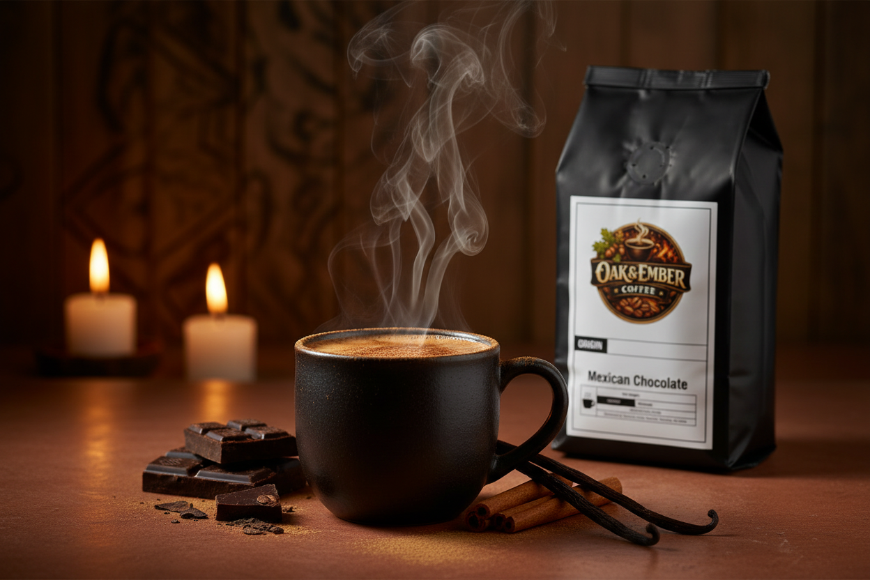 Lifestyle cinnamon-dusted mug