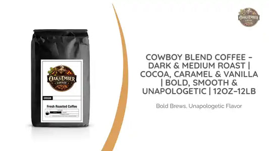 Cowboy Blend Coffee &ndash; Dark &amp; Medium Roast | Cocoa, Caramel &amp; Vanilla | Bold, Smooth &amp; Unapologetic | 12oz&ndash;12LB by@Outfy
