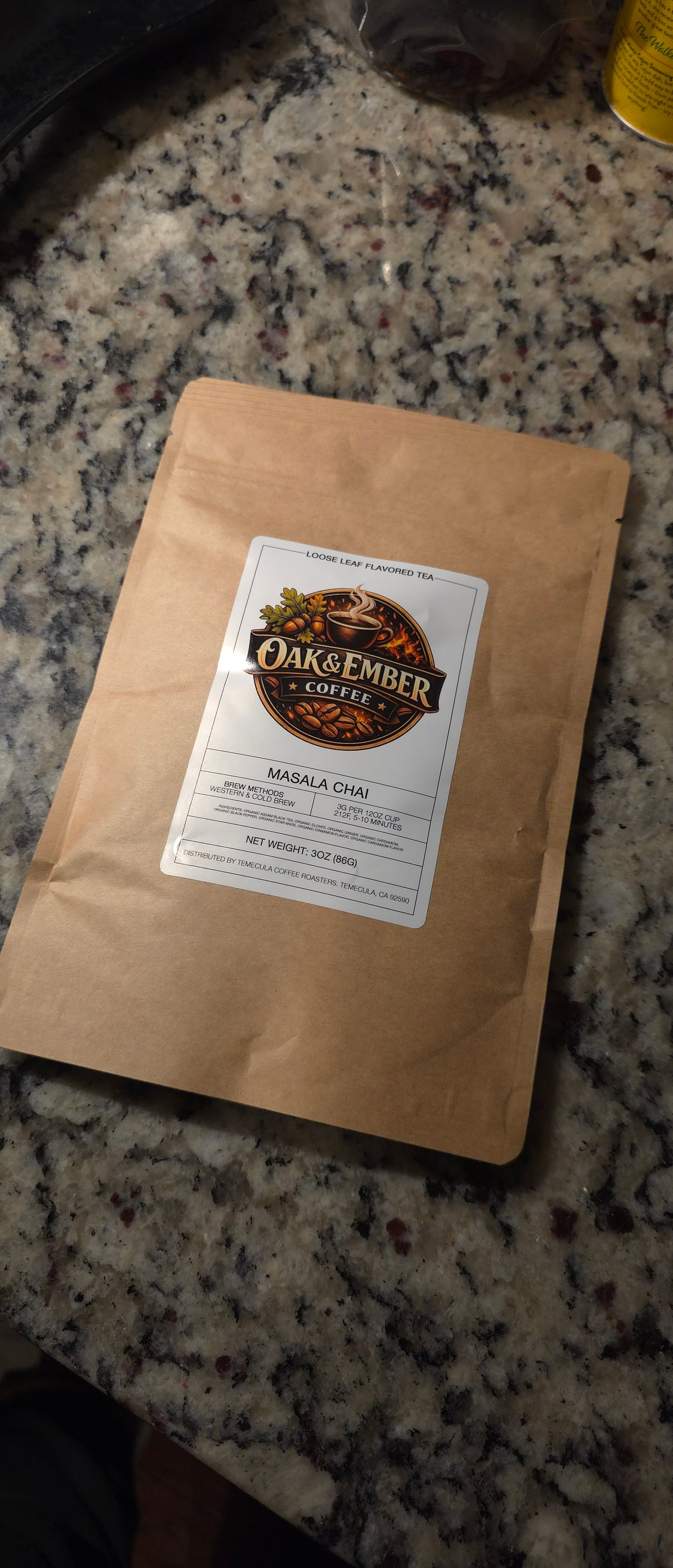 Masala Chai Loose Leaf Tea – Bold Indian Spiced Black Tea | Cinnamon, Cardamom & Ginger | 3oz