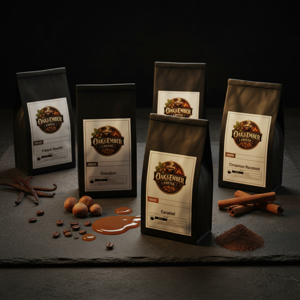 Six flavor pouches with natural ingredients